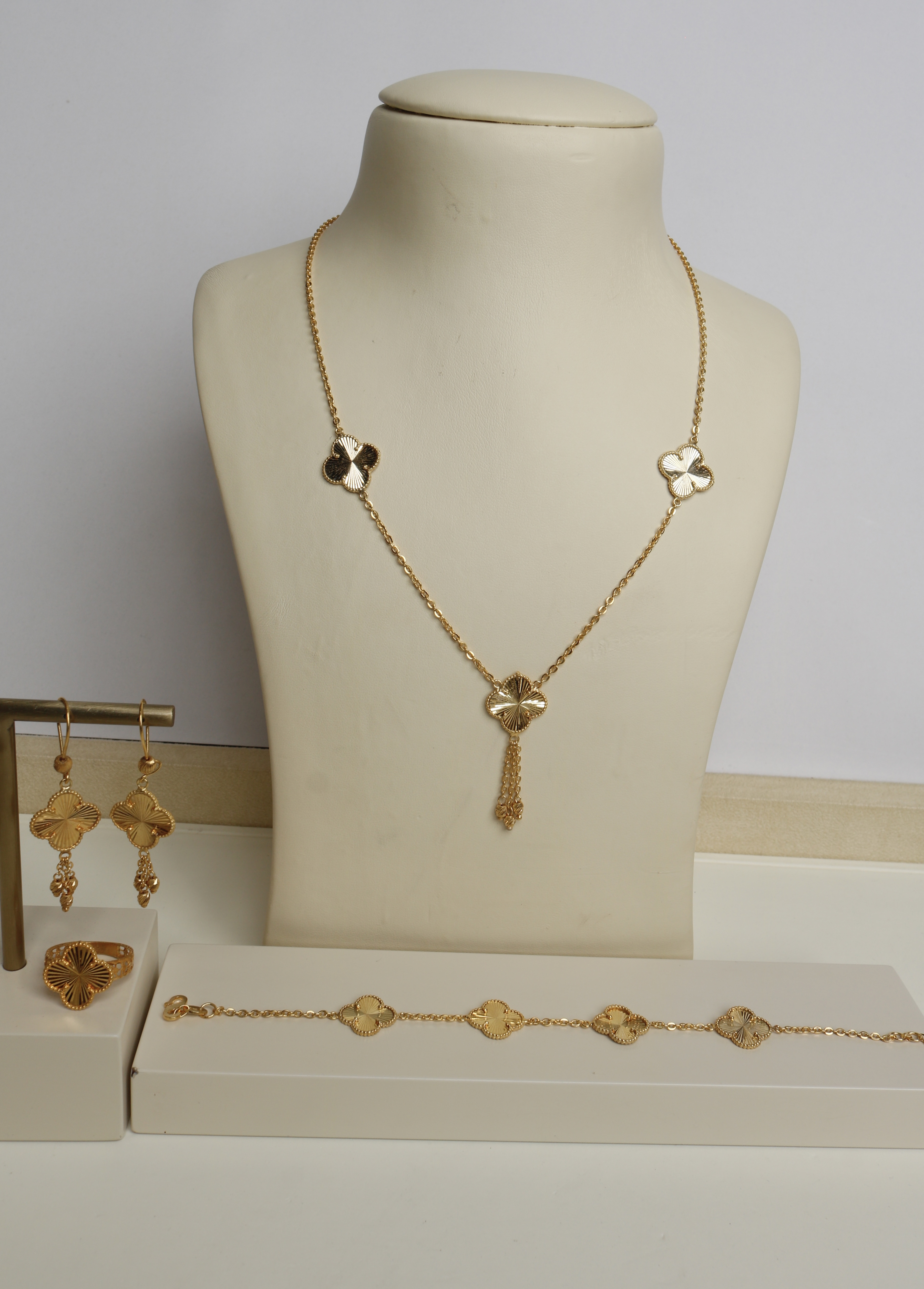 925 sterling silver plated set, made in Singapore - (J-0361)