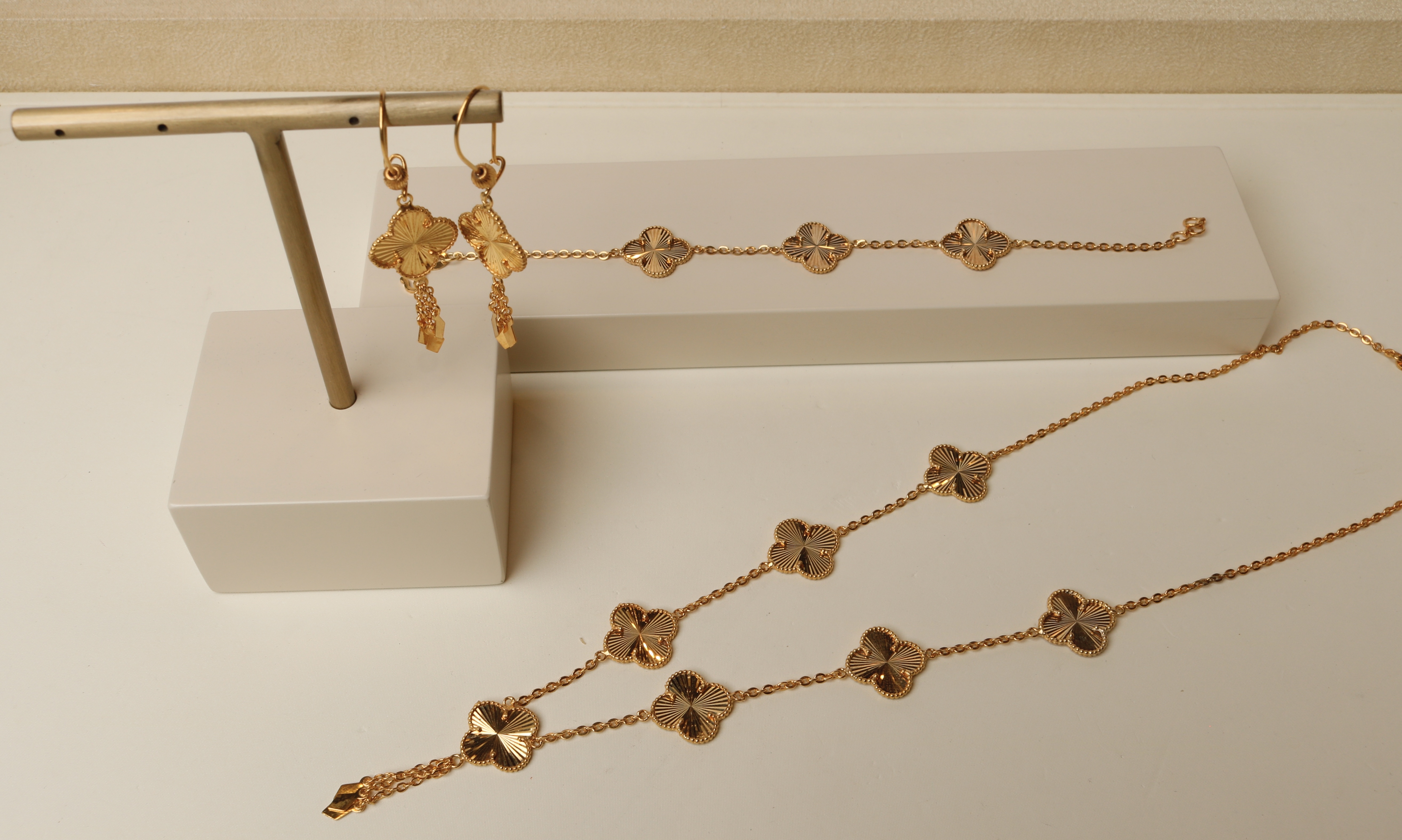 925 sterling silver plated set, made in Singapore - (J-0366)