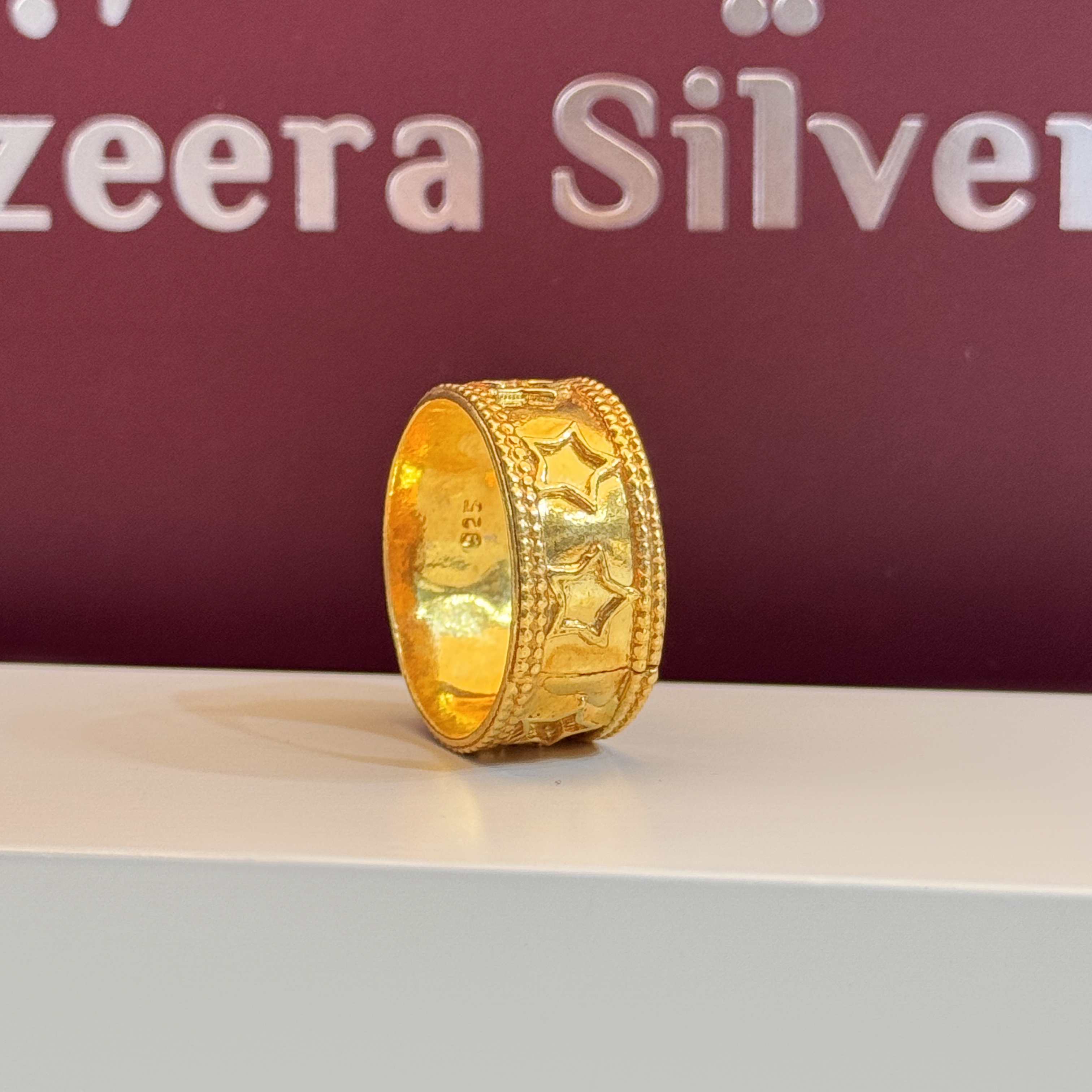 925 silver plated ring - (J-0037)