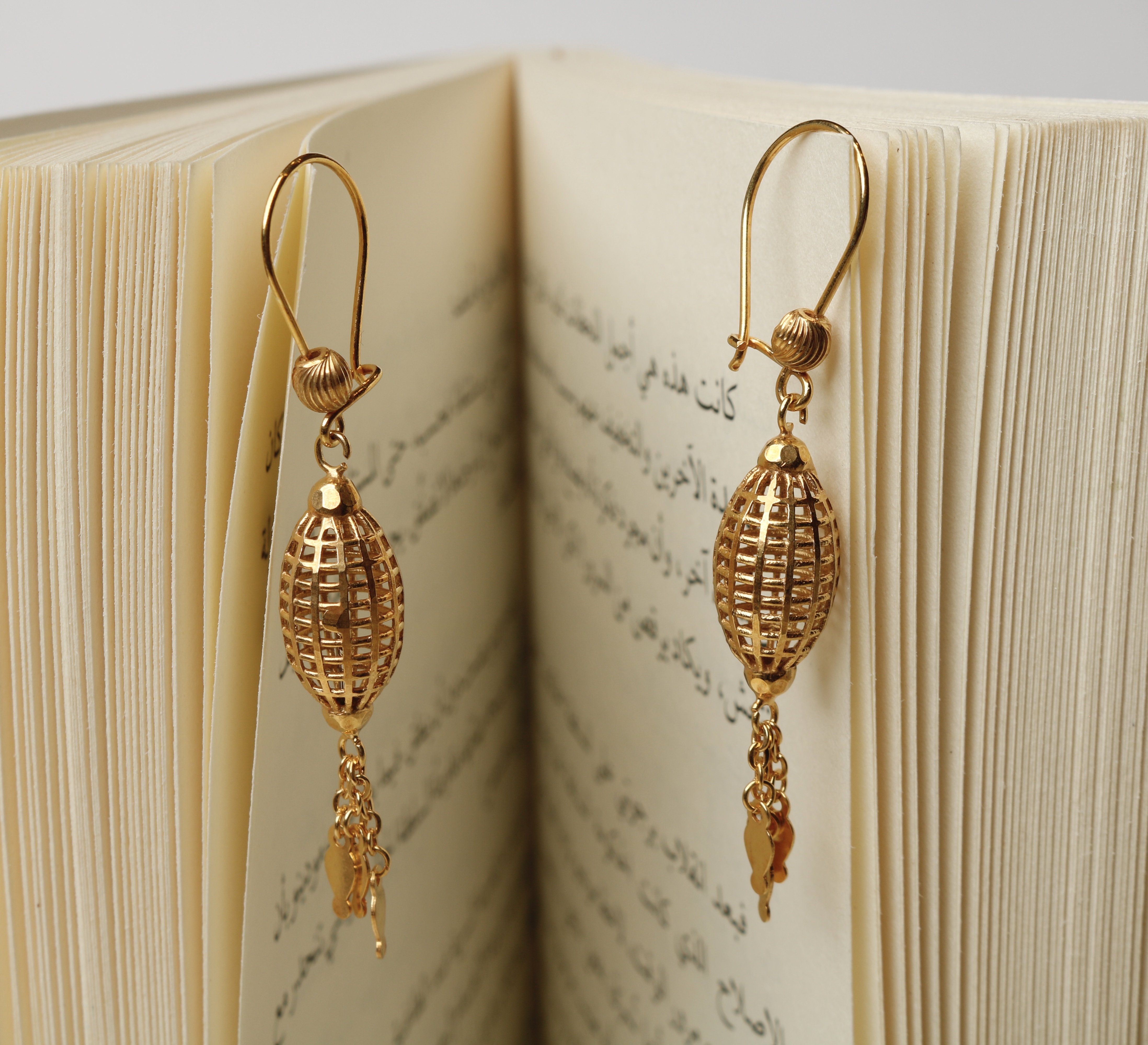 928 sterling silver plated pendant earring - (J-0388)