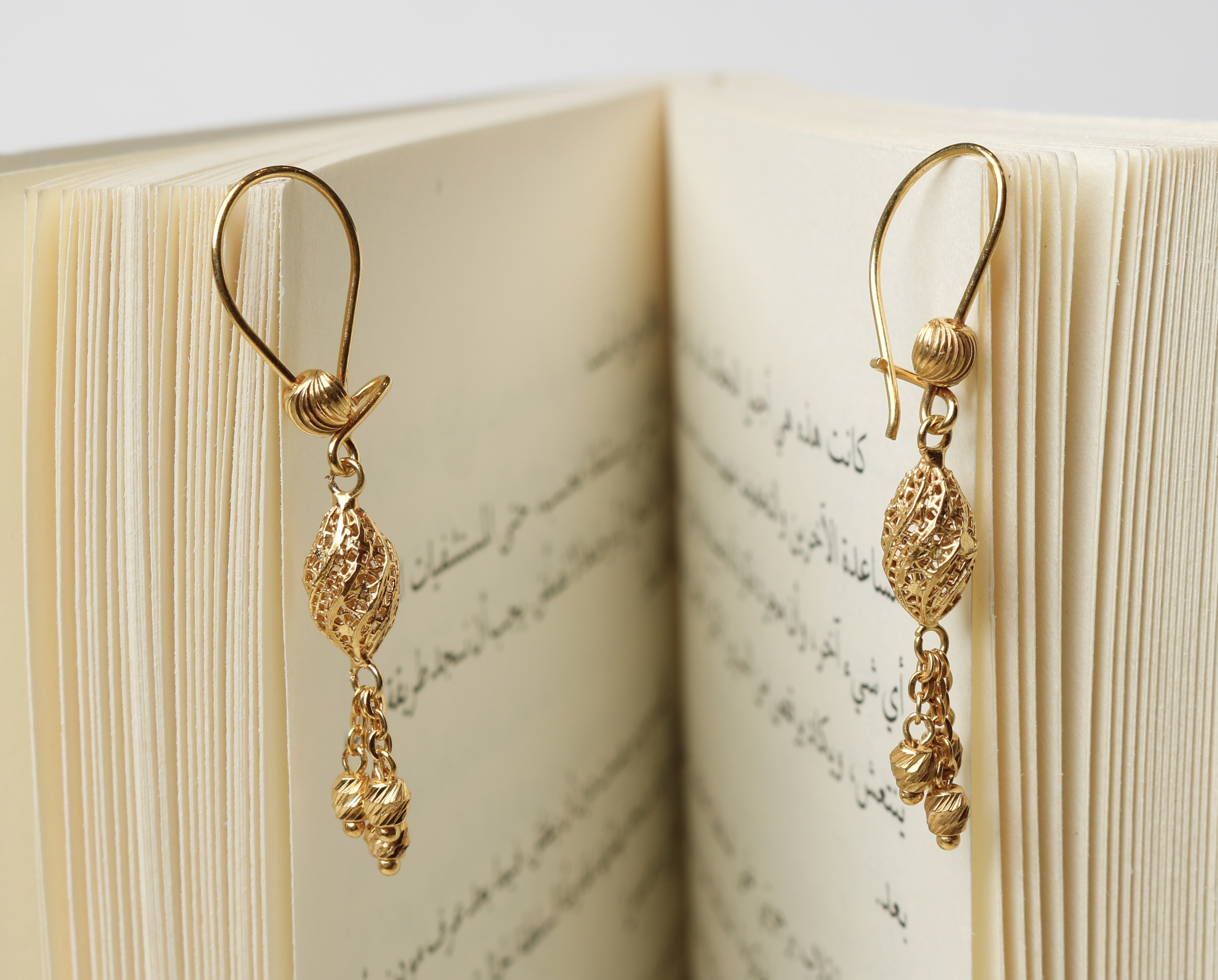 929 sterling silver plated pendant earring - (J-0389)