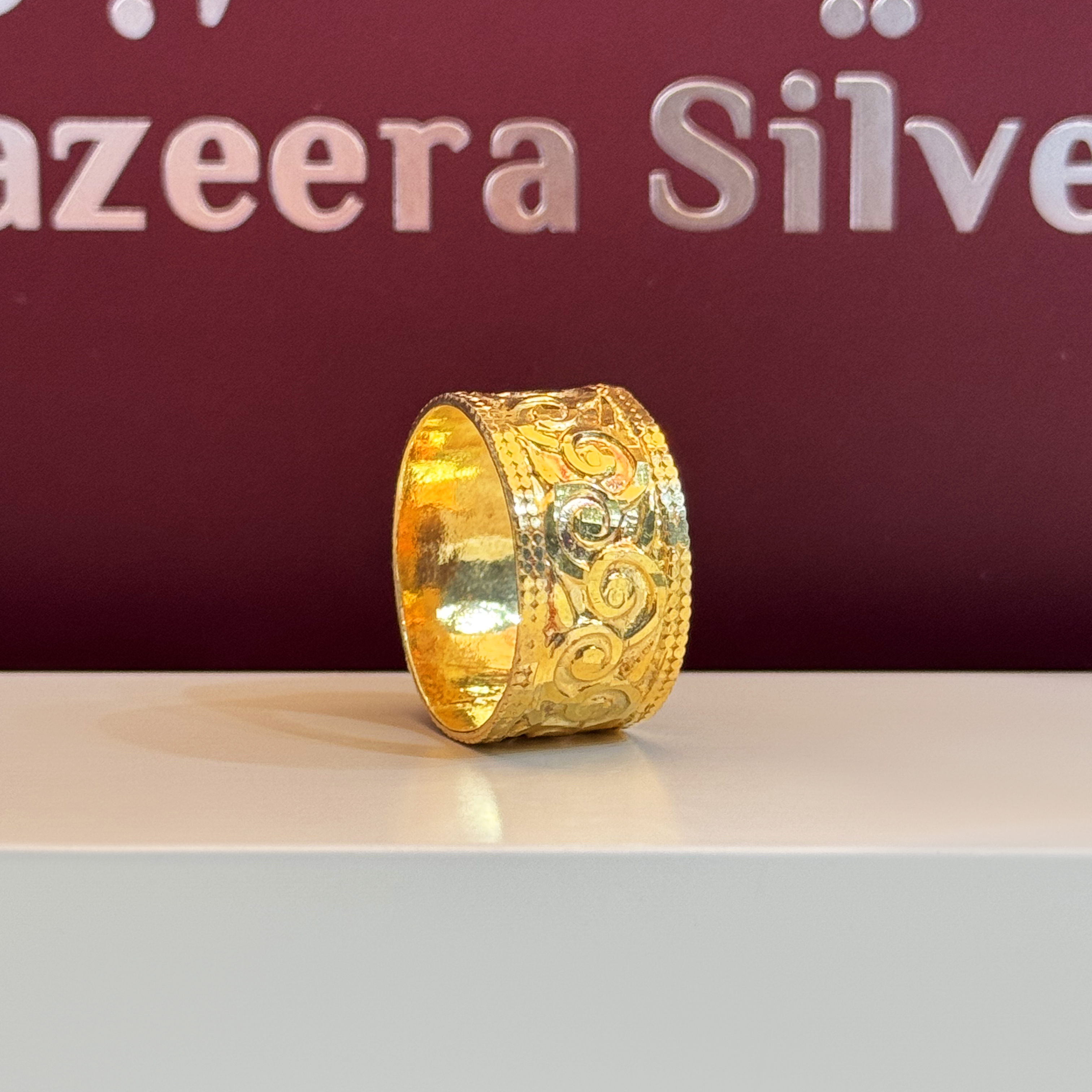 925 silver plated ring - (J-0040)