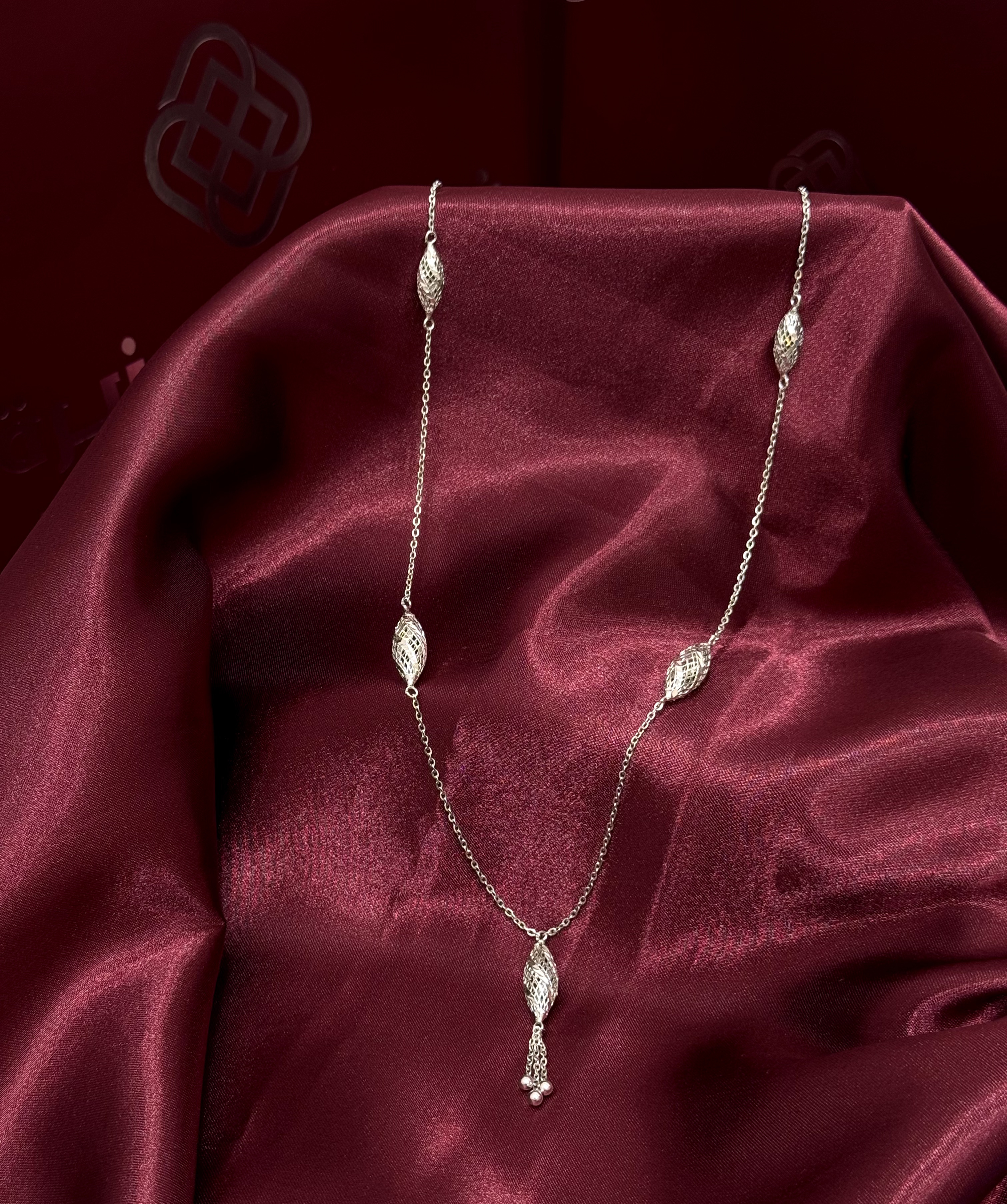 927 sterling silver plated prayer beads necklace