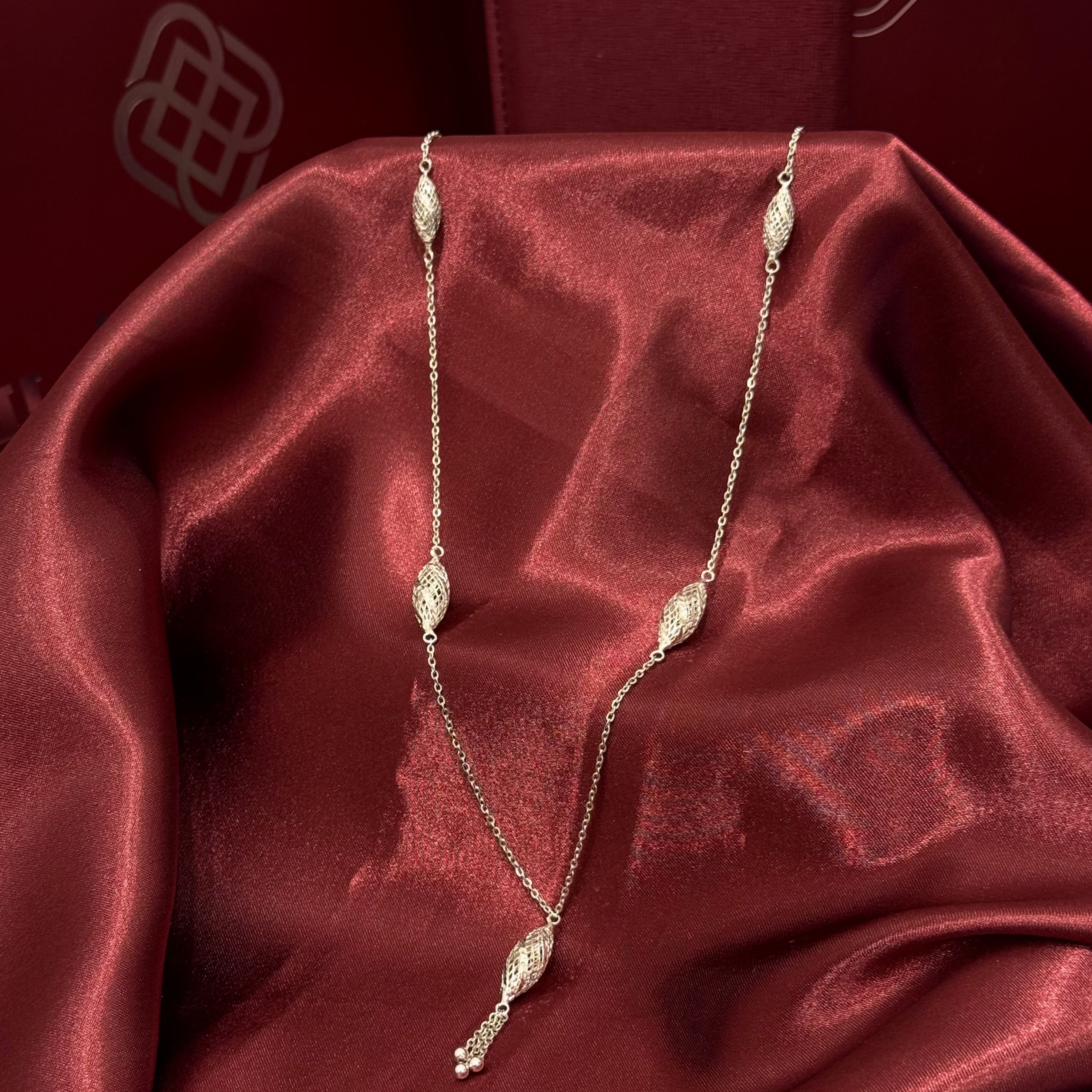 936 plated silver prayer beads necklace