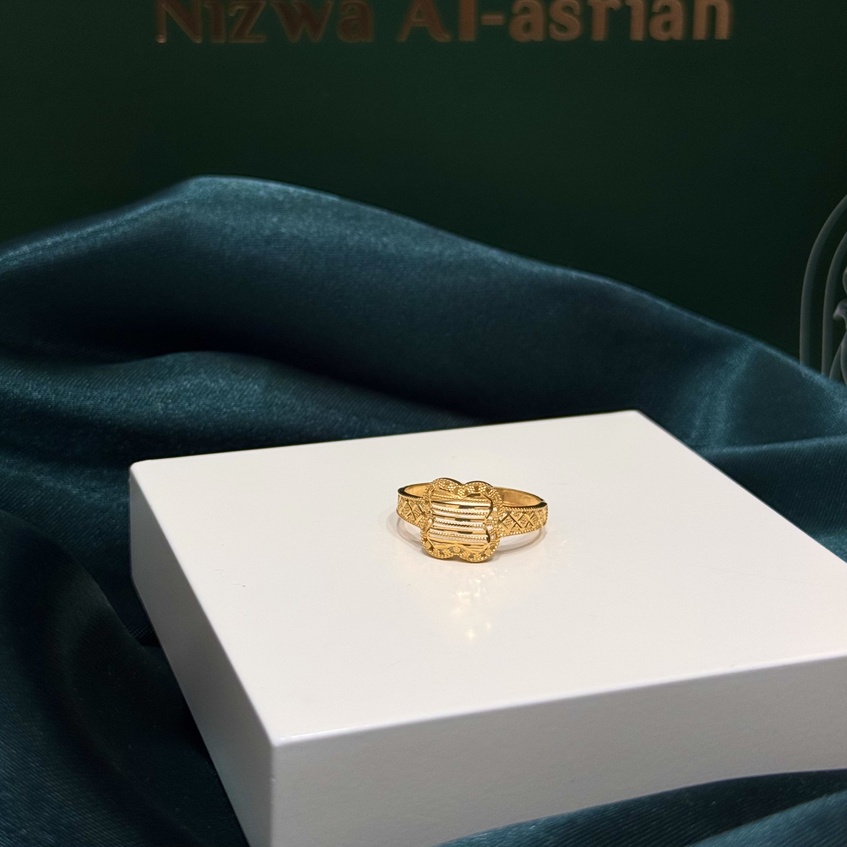21-karat gold ring, Turkish made - (N-0226)