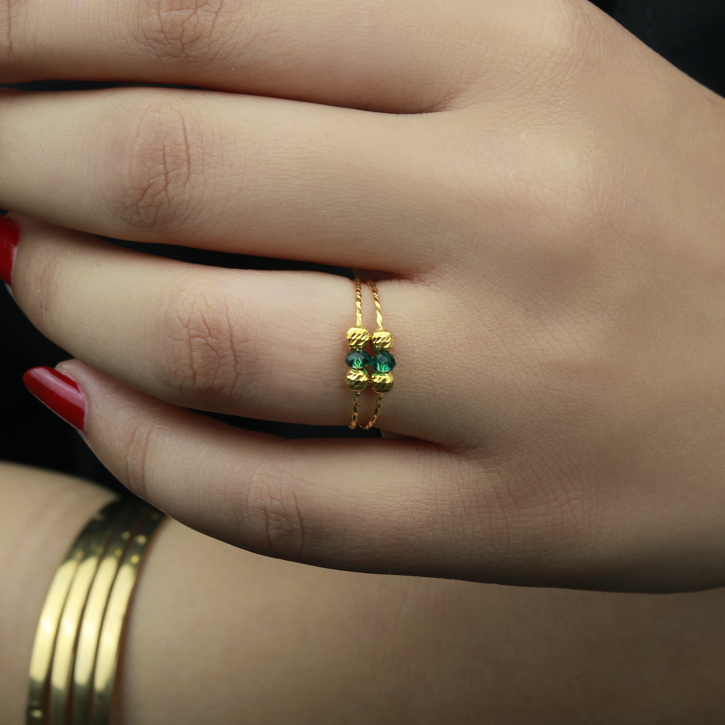 21-karat gold ring, Omani made - (N-0117)