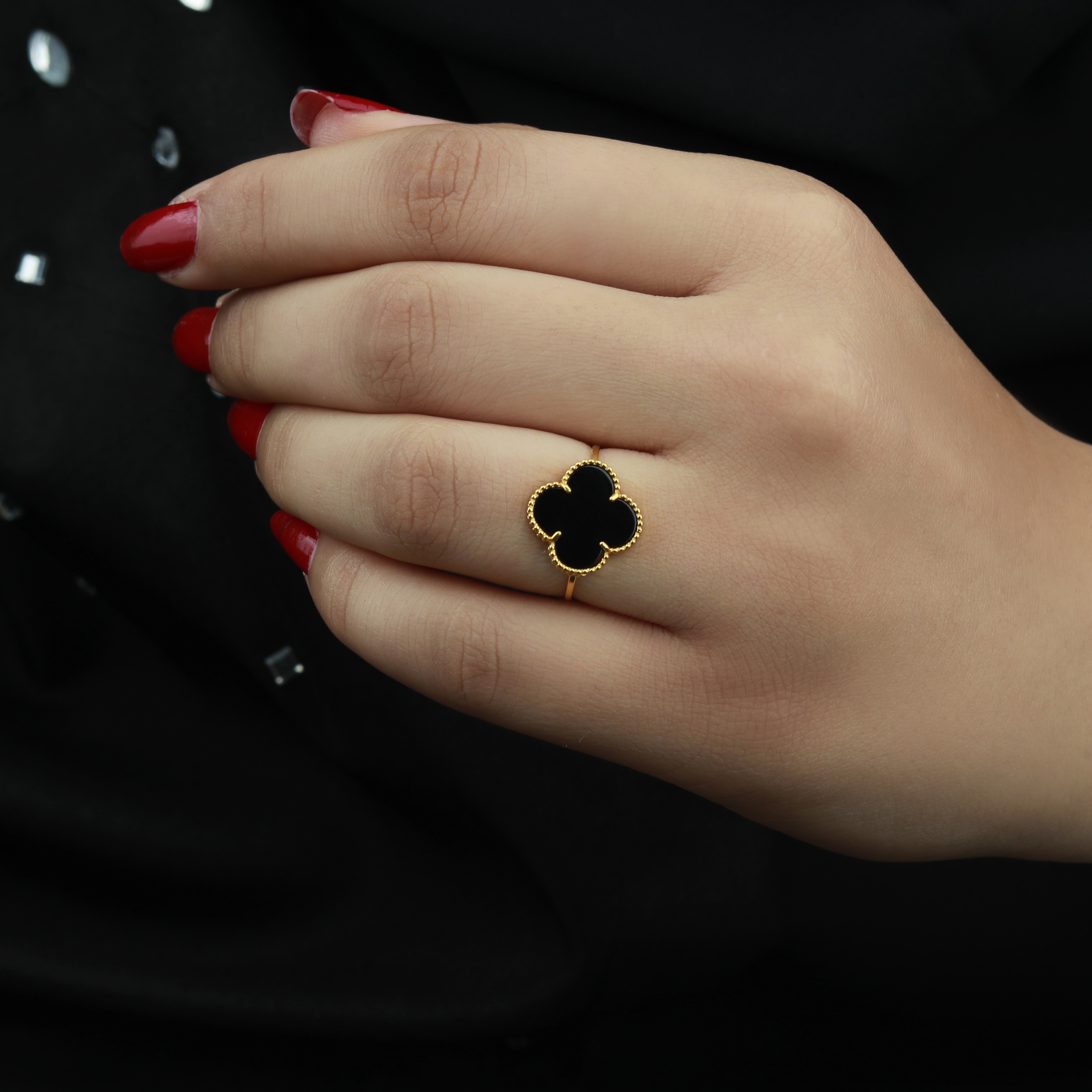 21-karat gold ring, Turkish made - (N-0157)