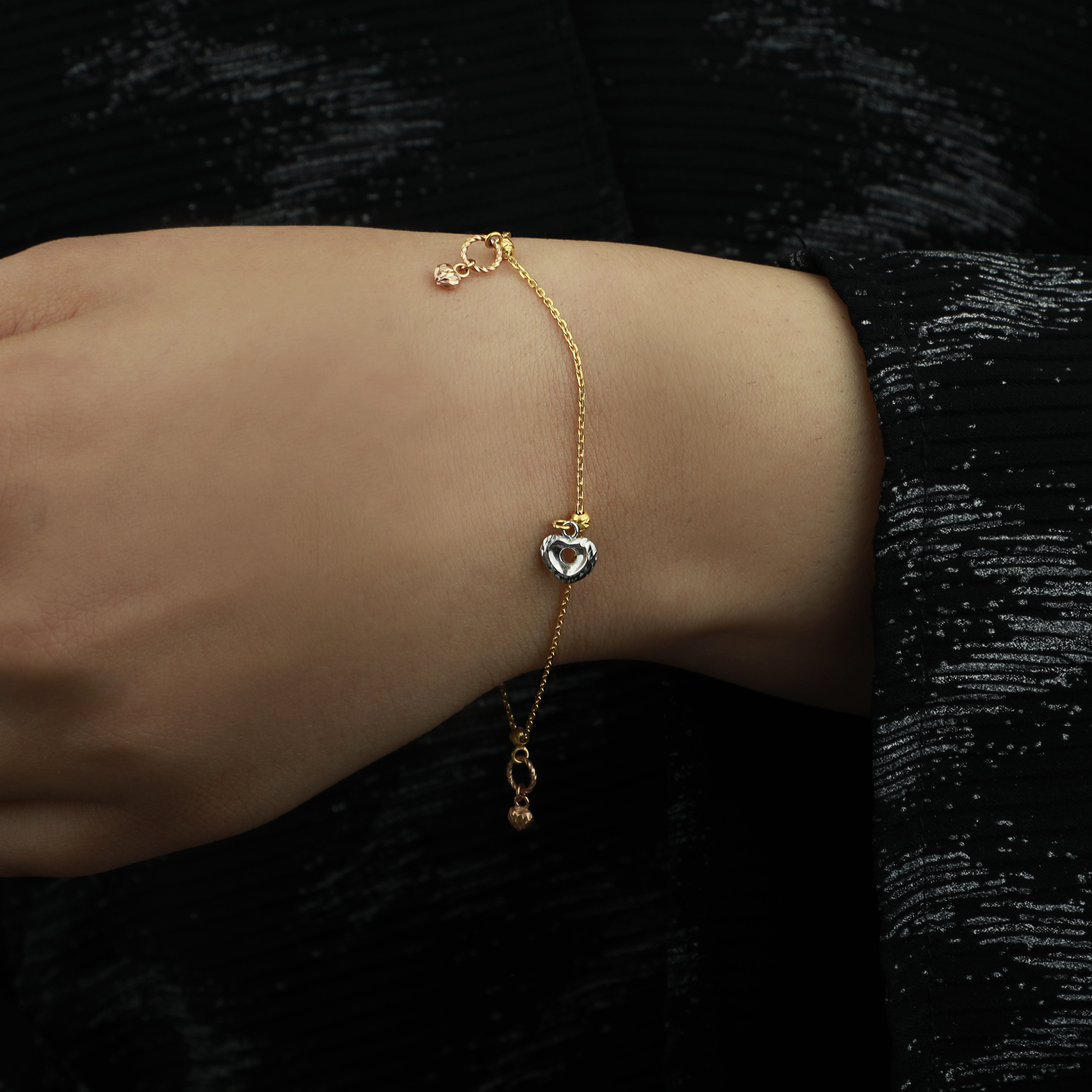 21-karat gold bracelet, Turkish made - (N-0074)