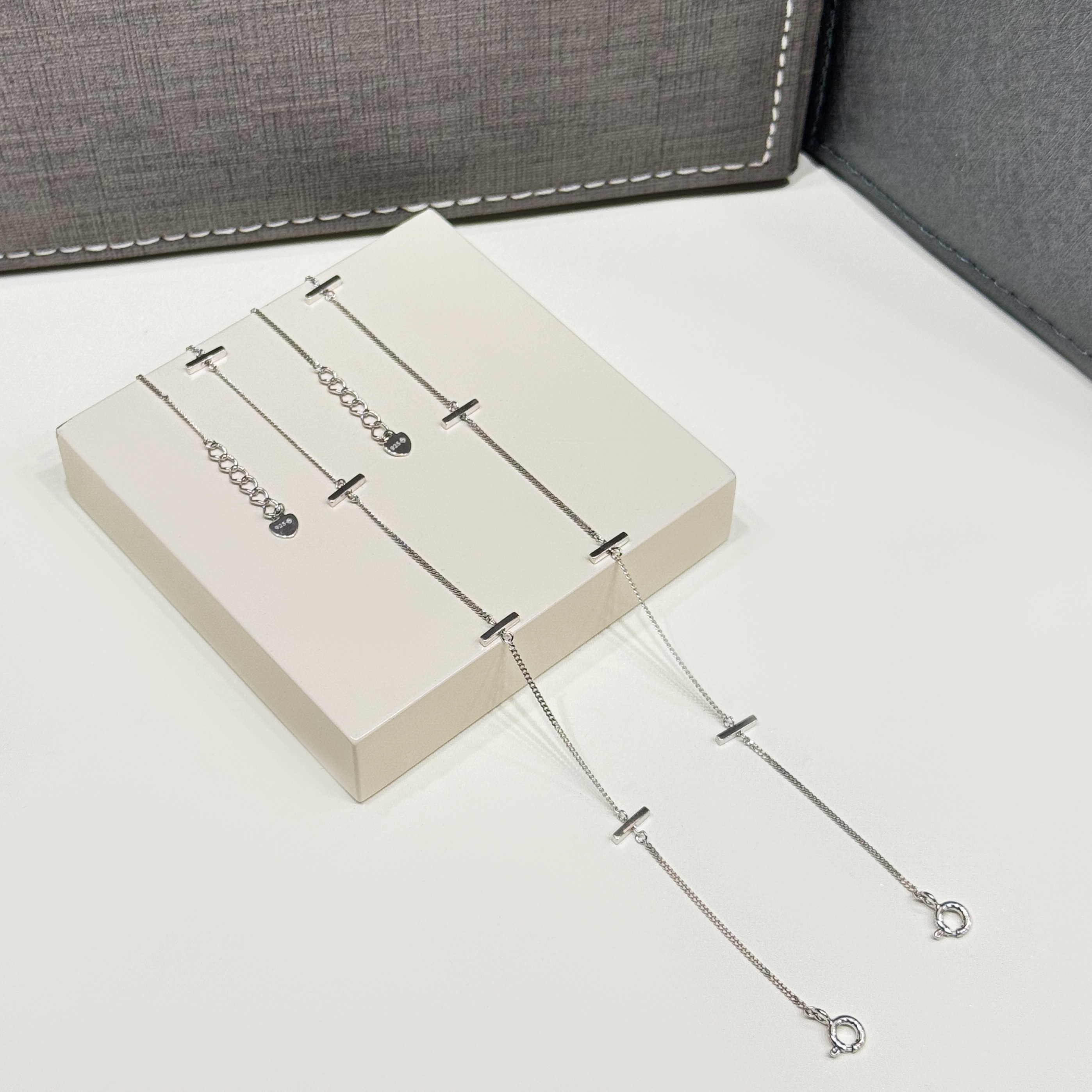 925 sterling silver anklet, Turkish made - (R-0132)