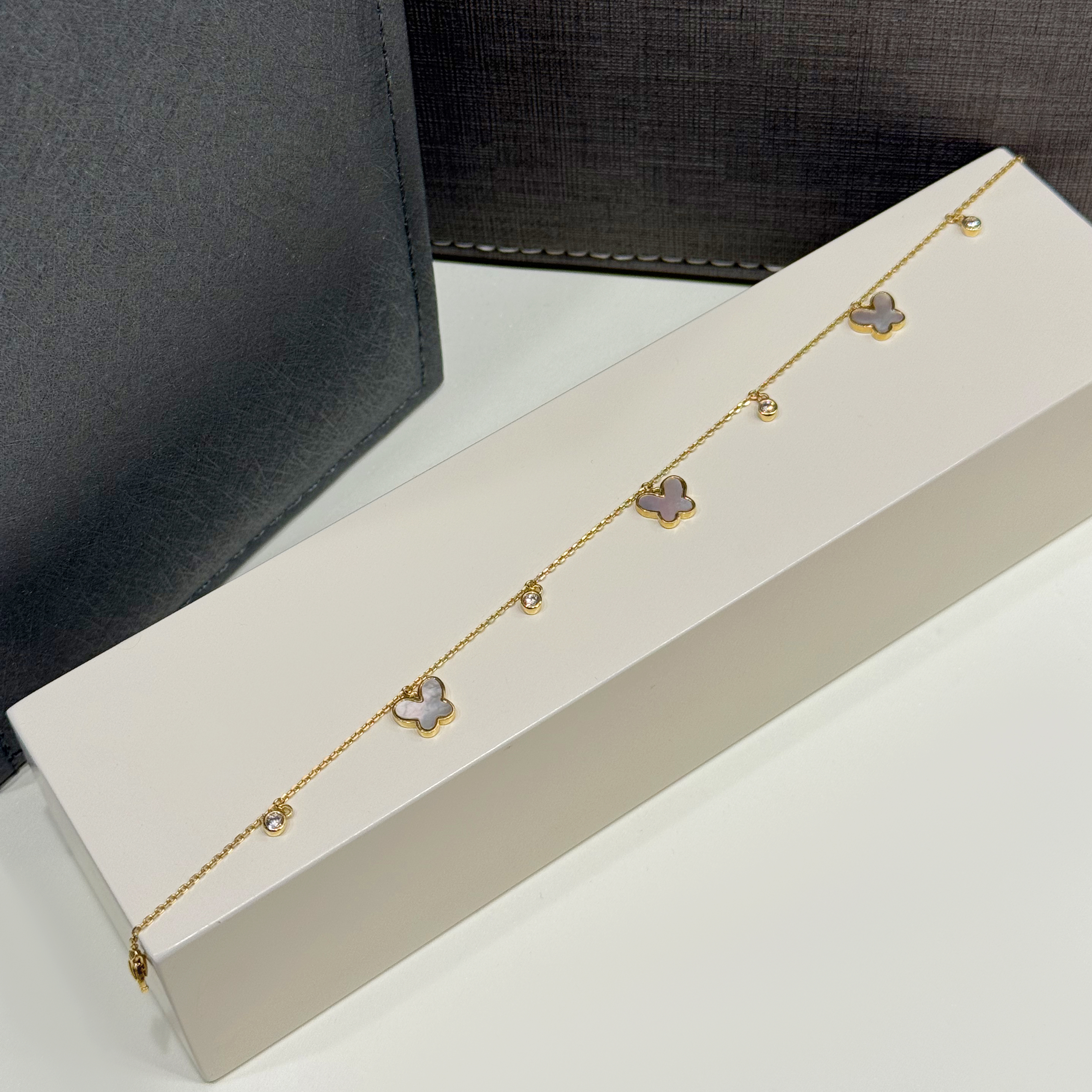 925 sterling silver anklet, Turkish made - (R-0166)