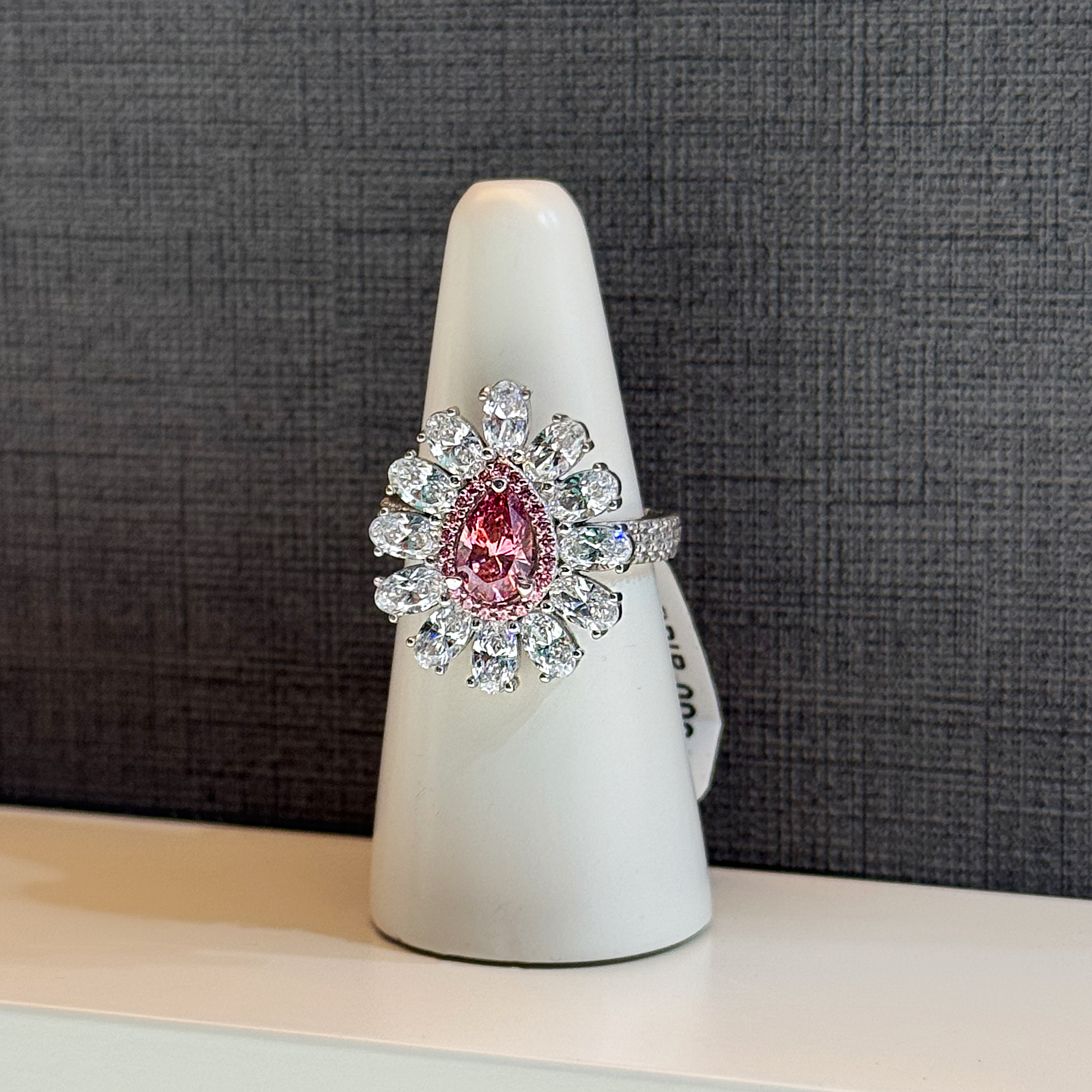 925 Sterling Silver Ring with Swarovski Zircon - (R-0025)