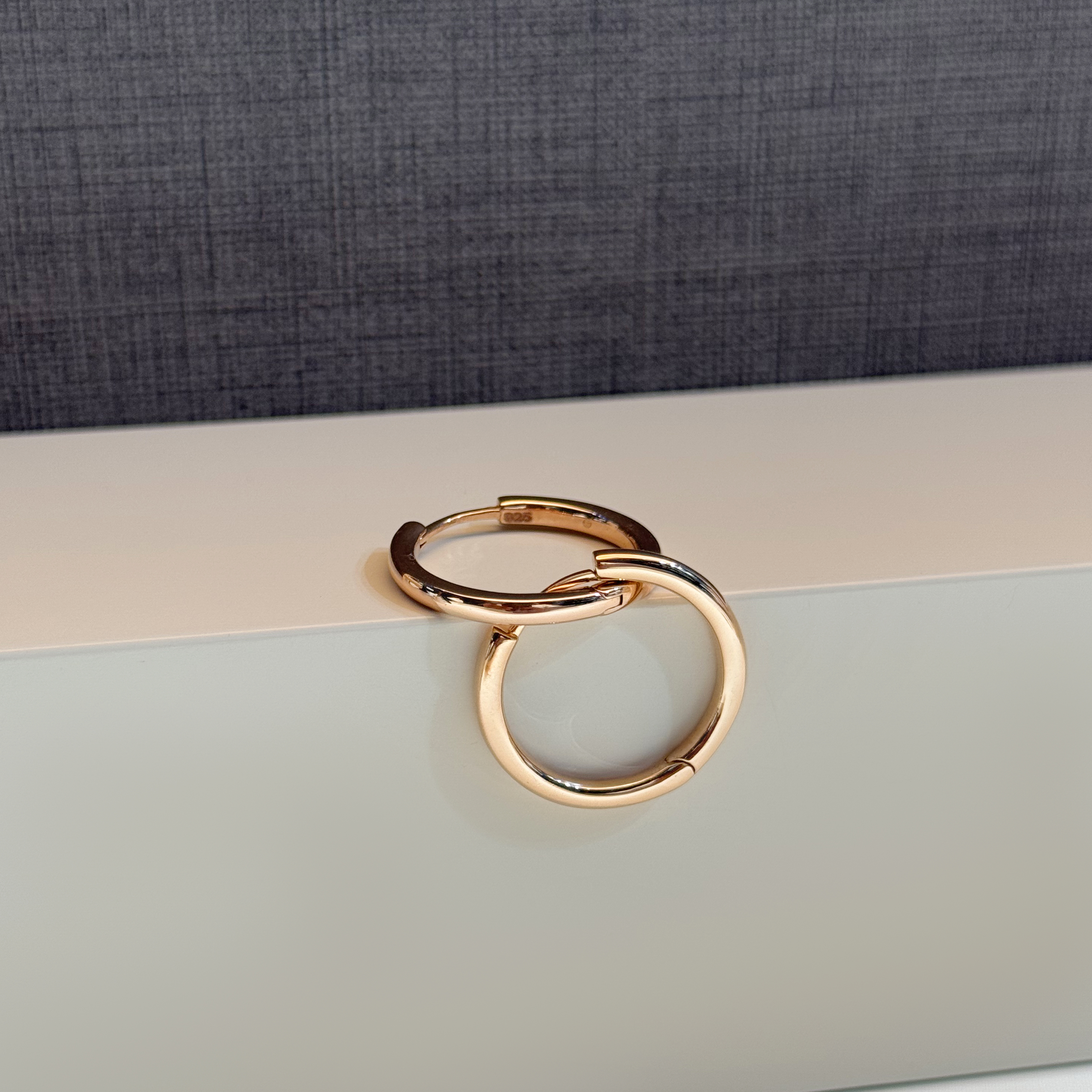 925 sterling silver crescent ring - (R-0082)