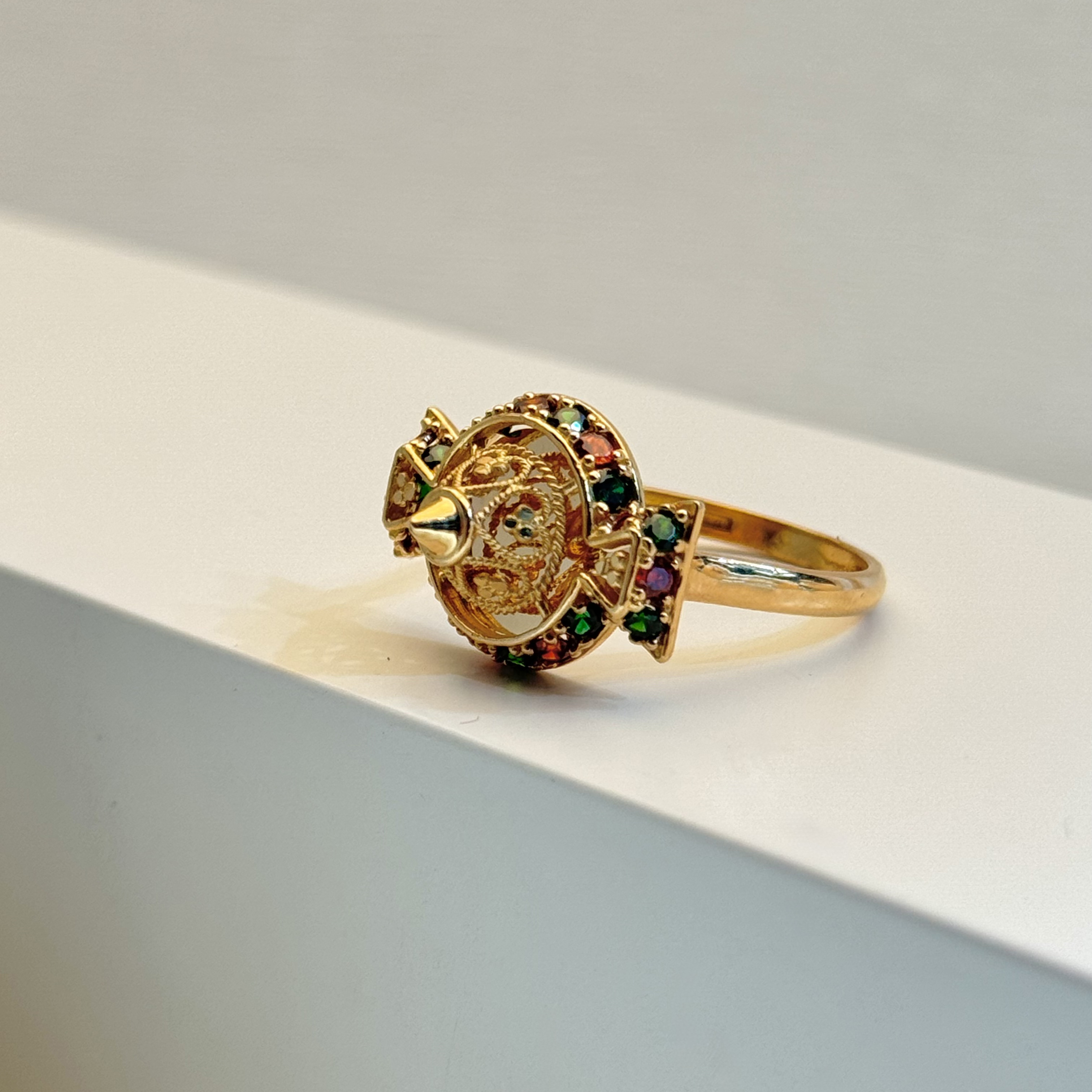 21-karat gold ring, Bahraini-made - (S-0002) 21-karat gold ring, Bahraini-made - (S-0002)