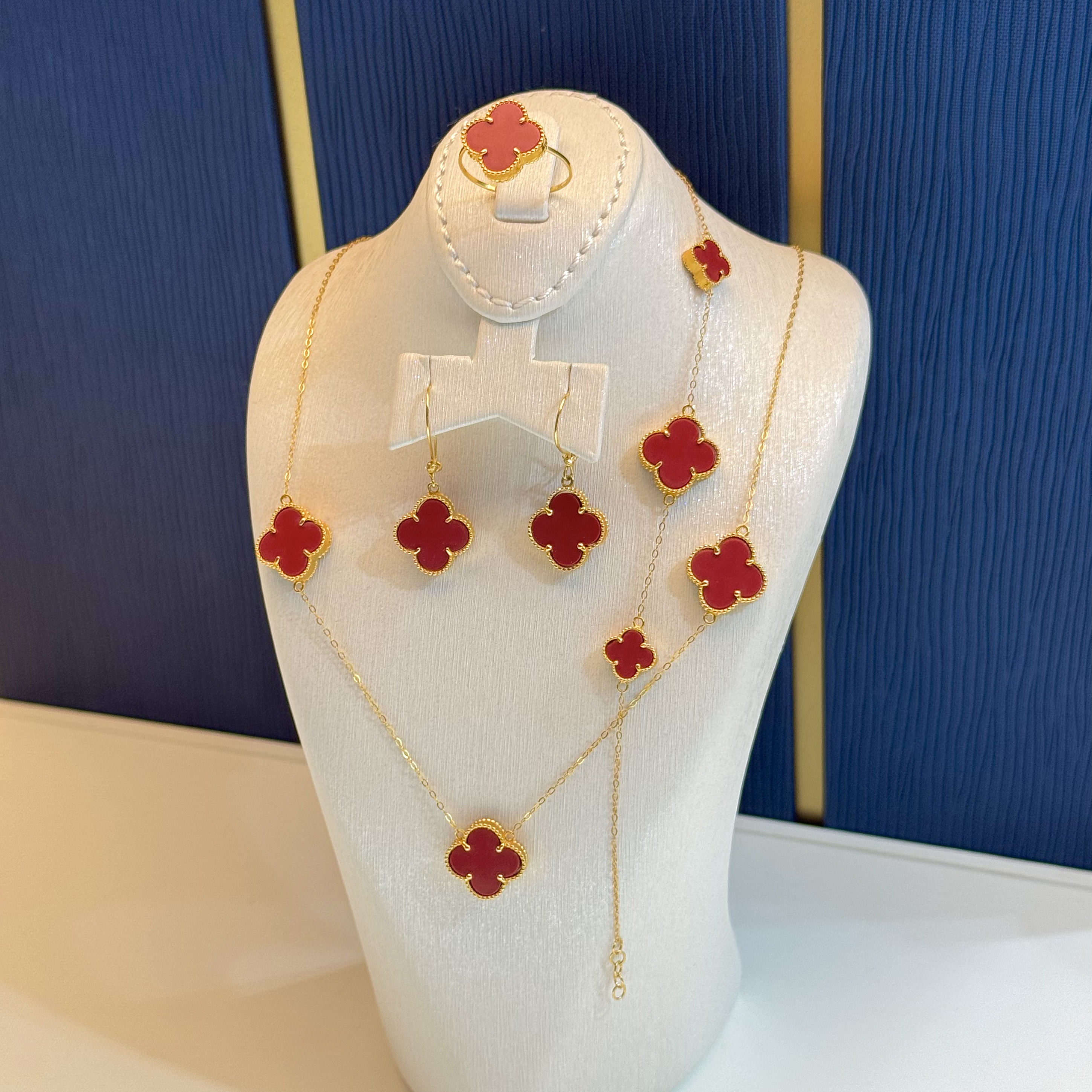 21 karat gold set, Turkish made - (S-0029)