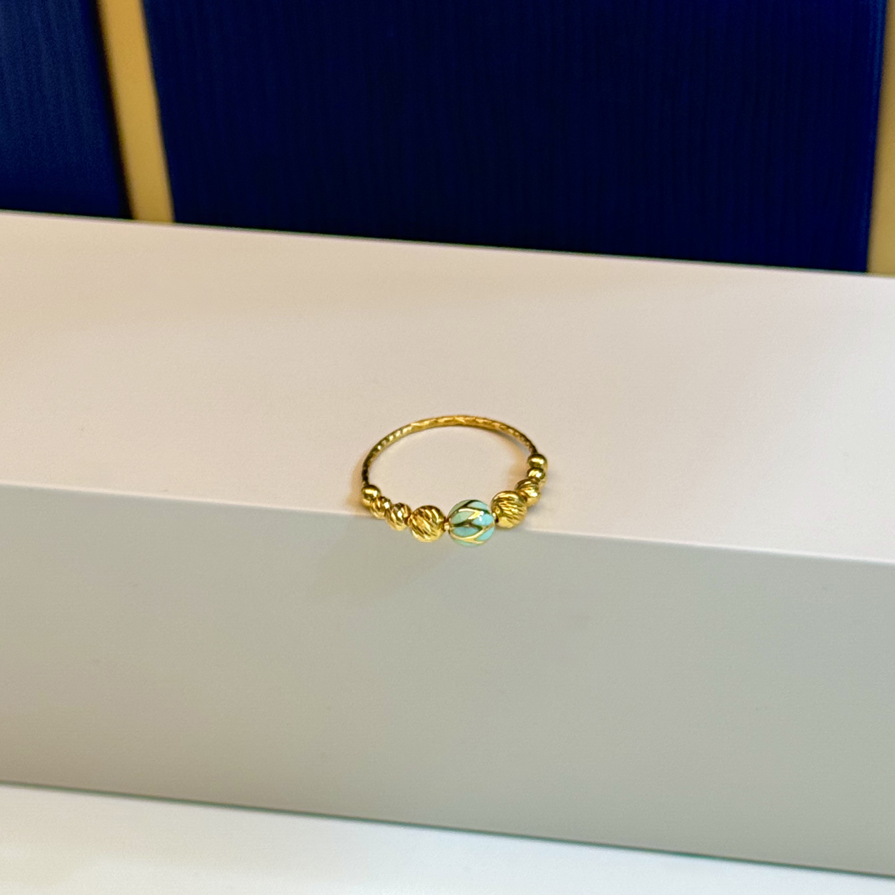 21 karat gold ring, Turkish made - (S-0050)