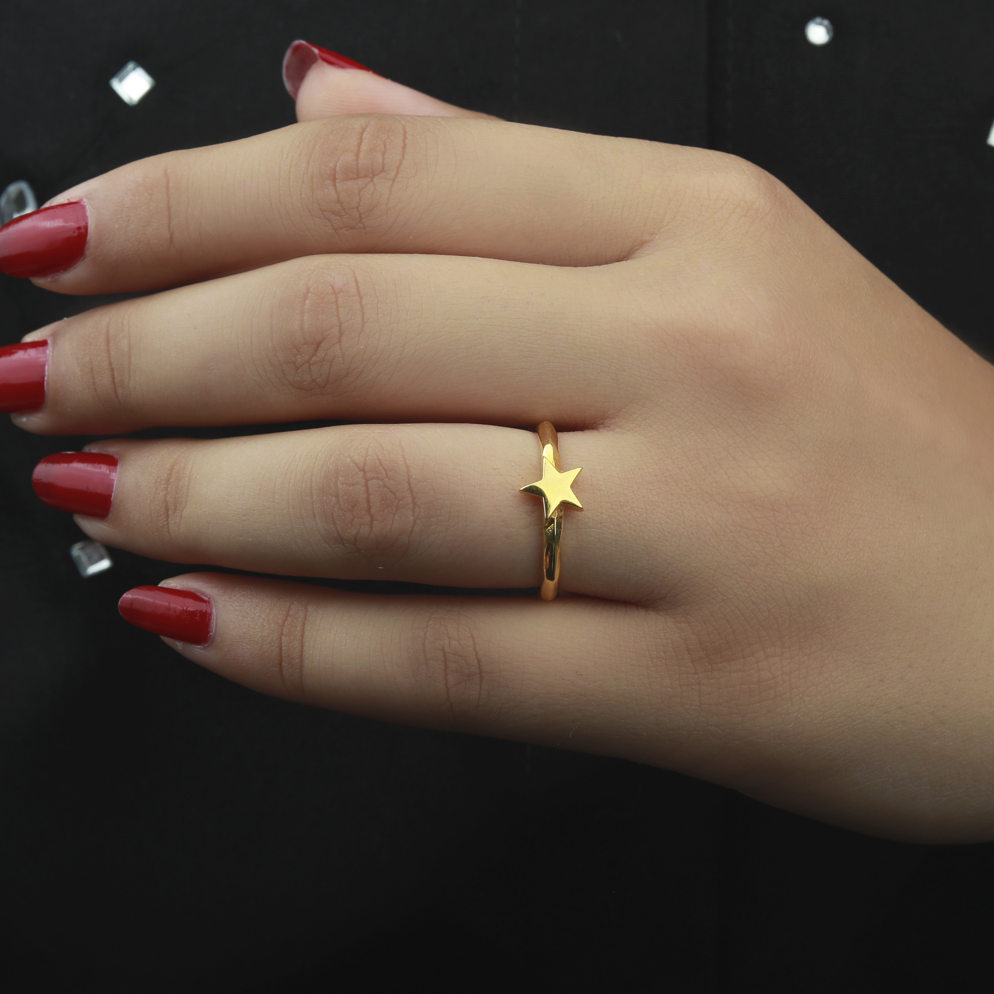 21-karat gold ring, Turkish made - (S-0090)