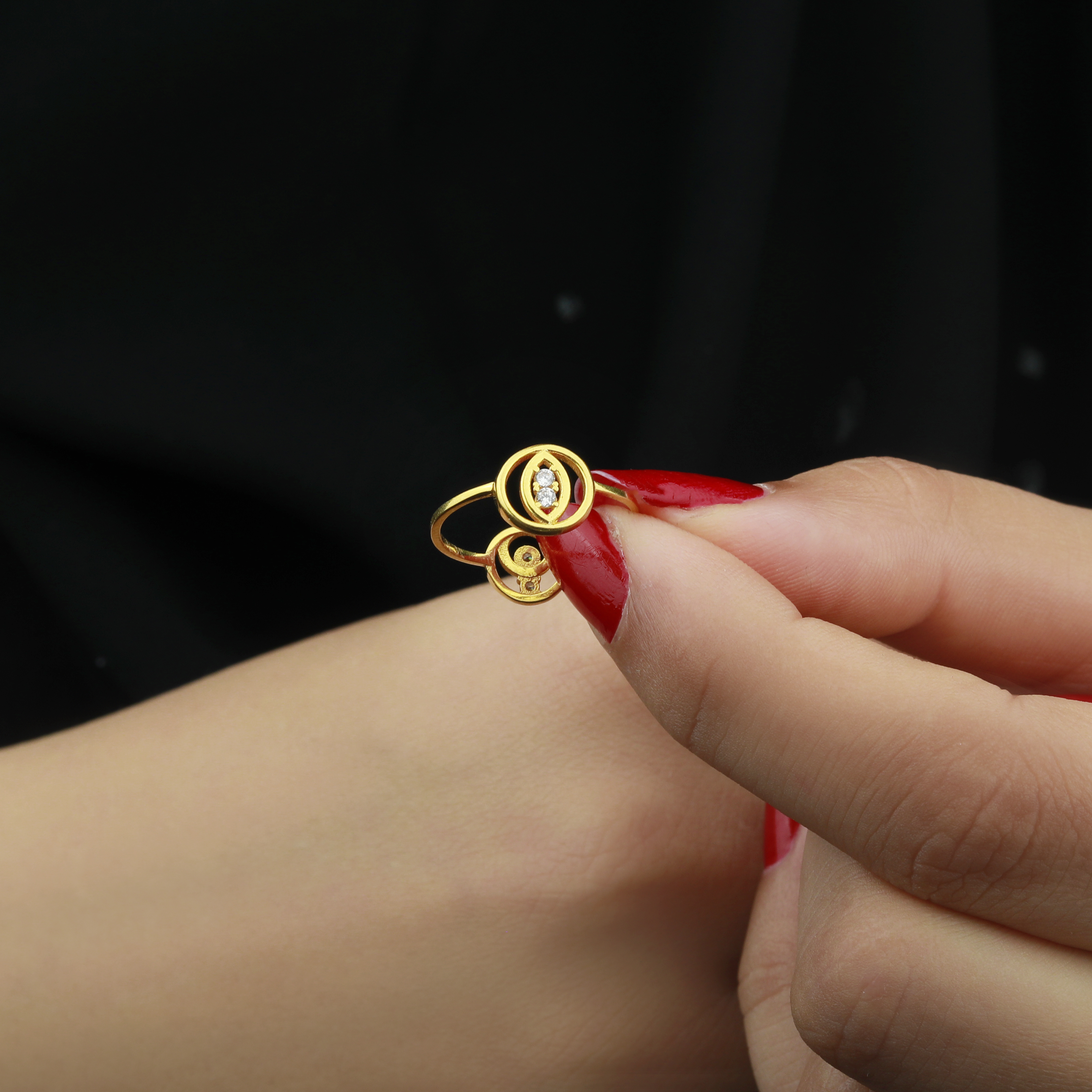21-karat gold wedding ring, Turkish made - (S-0098)